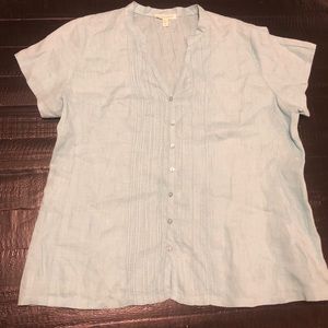 Eileen Fisher Irish Linen Buttondown